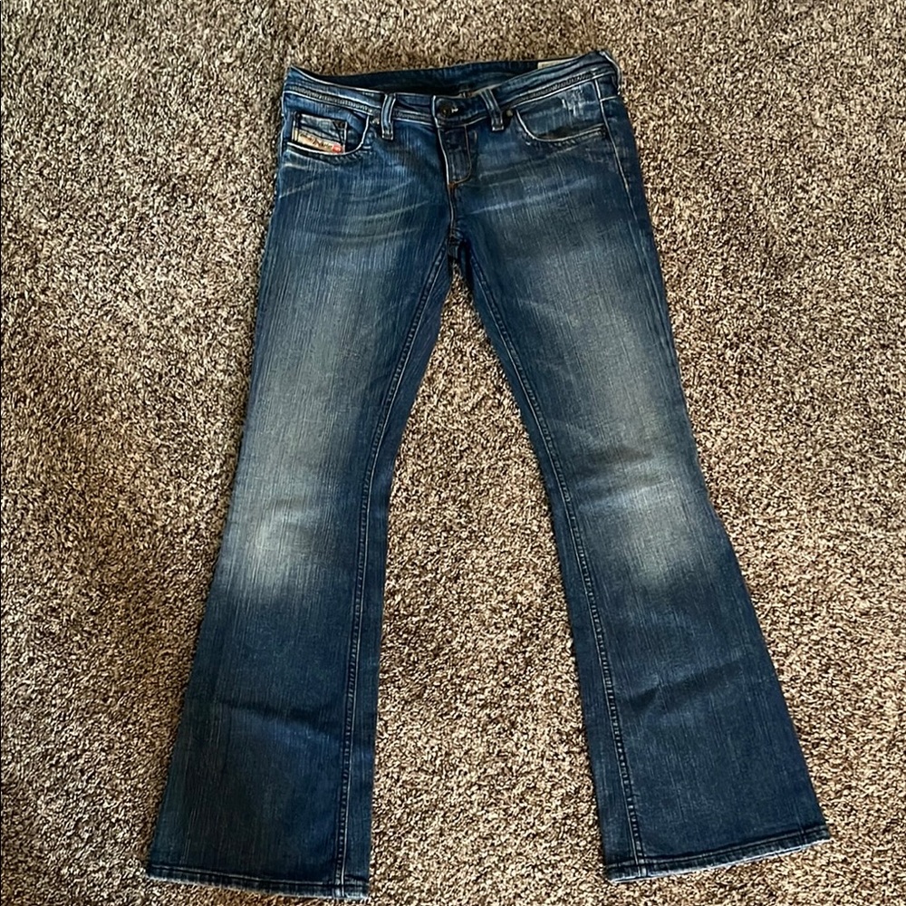Diesel Blue Flare Wide Leg Denim